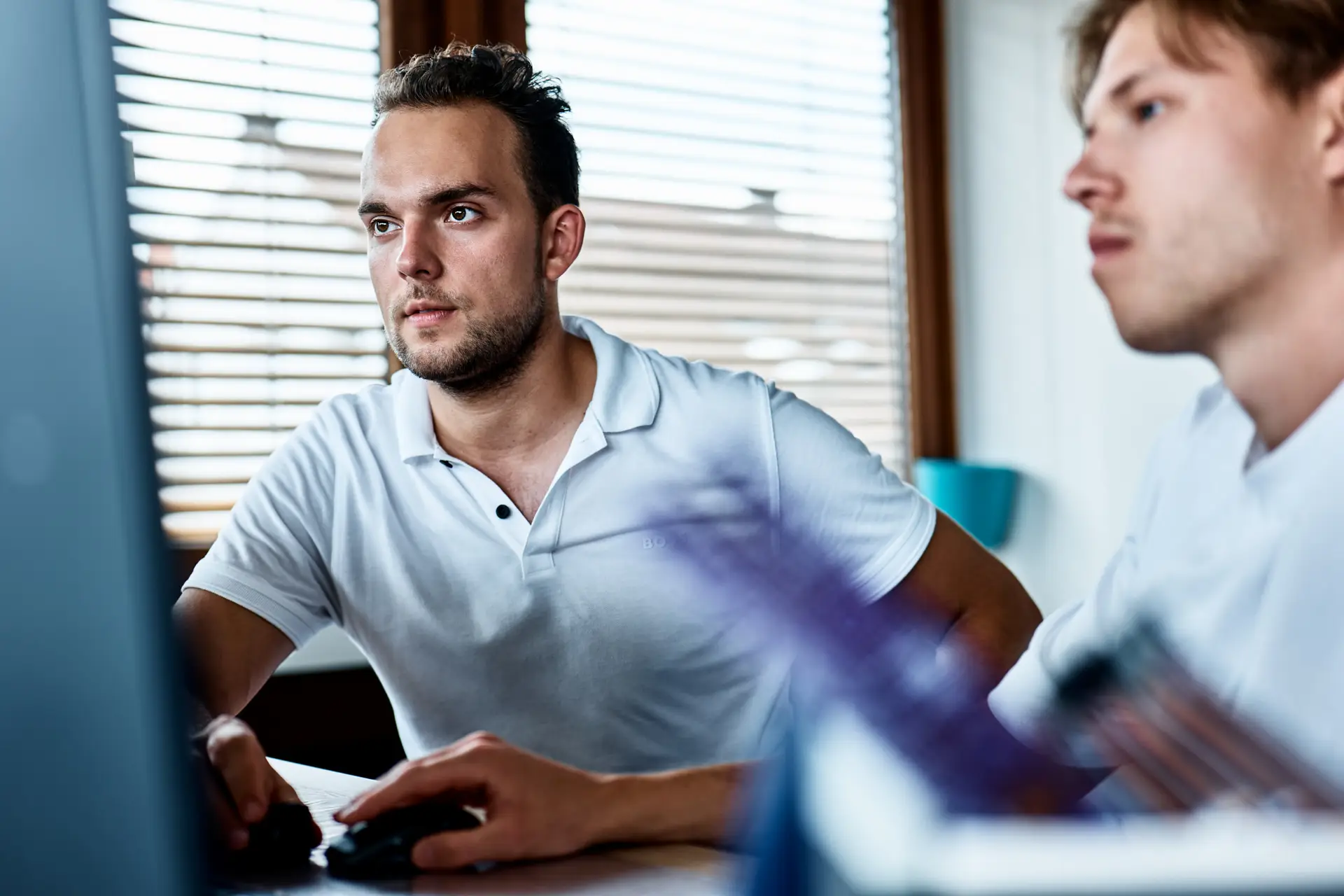 Gromov im Entwicklungslabor von AITAD